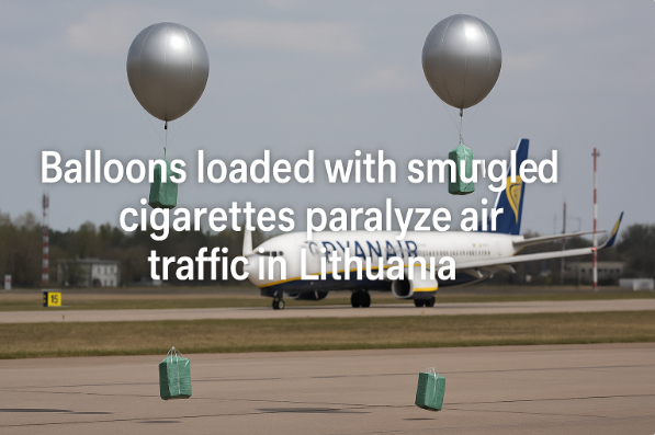 Balloons Loaded with Smuggled Cigarettes Paralyze Air Traffic in Lithuania